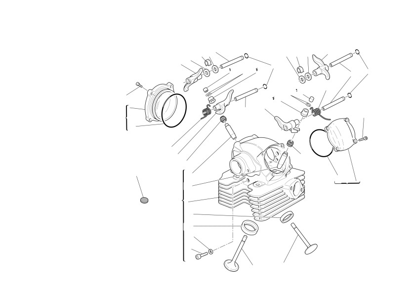 Vertical cylinder head