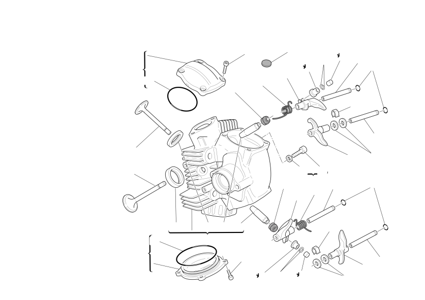 Horizontal cylinder head