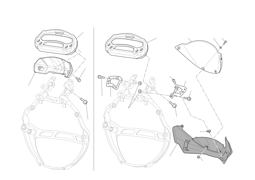 Instrument panel - headlight fairing