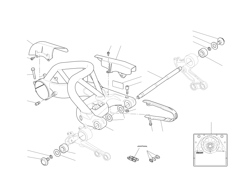 Swingarm and drive chain