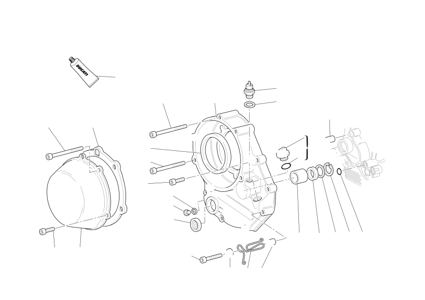 Clutch-side crankcase cover