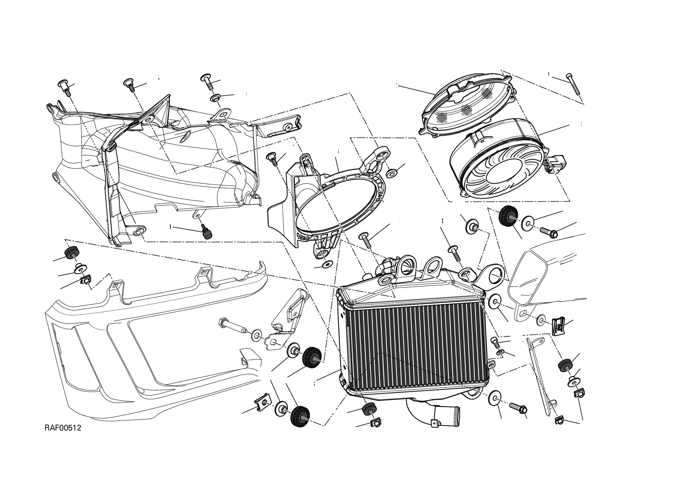 RADIATOR WATER LH 